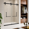 Porte de Douche coulissante - Noir Mat Modèle : DL-05122