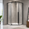 Vitre de Douche Néo-angle - Noir Modèle : DL-25631