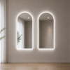 Miroir Lumineux Arqué 24″ x 40″